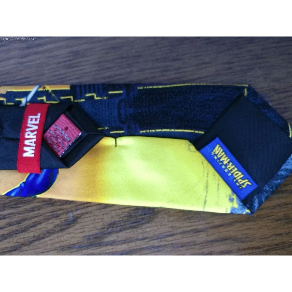 Vintage 2002 Spider-Man Movie Promotional Graphic Silk Necktie